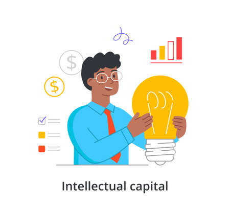 Intellectual capital conceptのイラスト素材