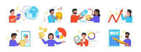 Global economy abstract conceptのイラスト素材