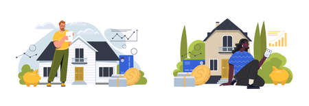 Real estate conceptのイラスト素材