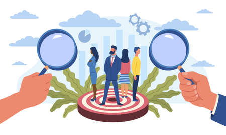 Market research conceptのイラスト素材