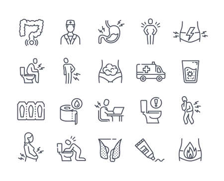 Minimalistic medical iconsのイラスト素材