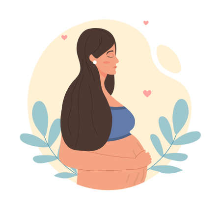 Pregnant woman conceptのイラスト素材