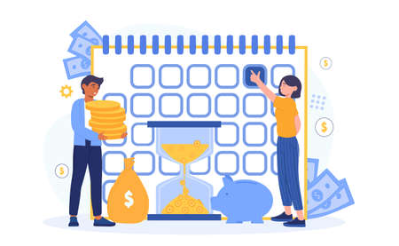 Payday loans conceptのイラスト素材