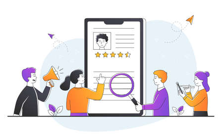 Search for new employees conceptのイラスト素材