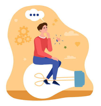 Concept of new ideaのイラスト素材