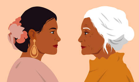 Two strong womenのイラスト素材
