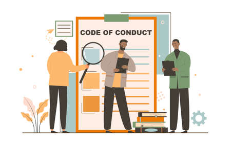 Code of conduct conceptのイラスト素材
