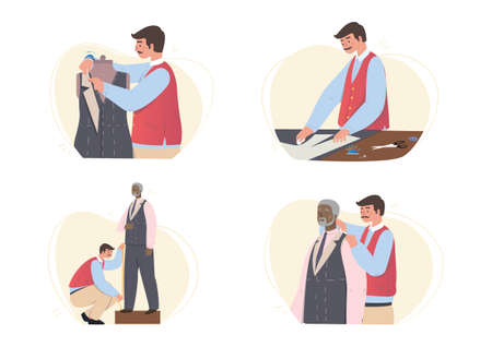Male tailor setのイラスト素材