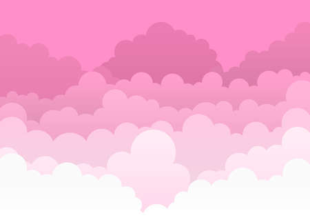 Sky and Clouds conceptのイラスト素材
