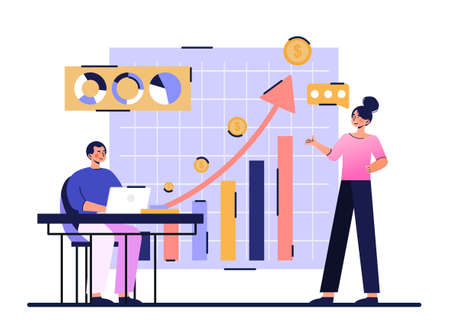 Business briefing conceptのイラスト素材