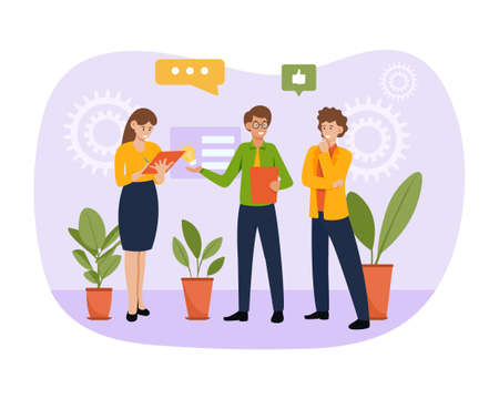 Taking notes conceptのイラスト素材