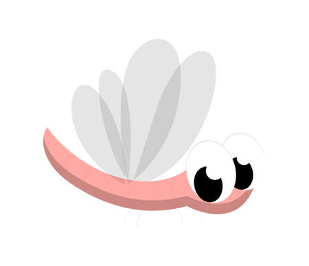 Sticker of flyのイラスト素材