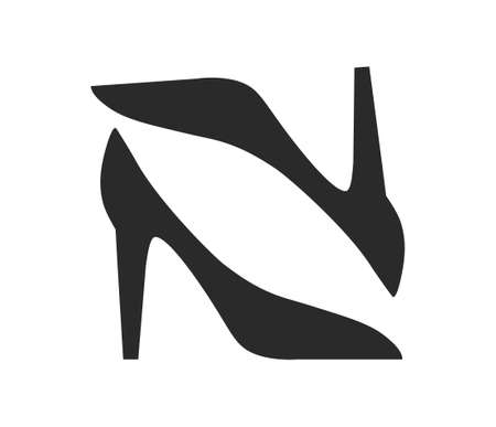Black heels iconsのイラスト素材