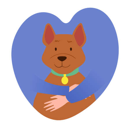 Adopt Friend conceptのイラスト素材