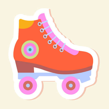 Hippie sticker conceptのイラスト素材