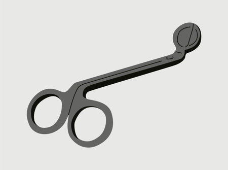 Fancy scissors stickerのイラスト素材