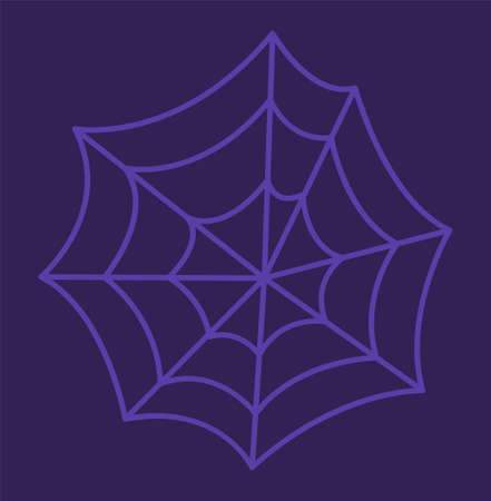 Cute spiderweb stickerのイラスト素材