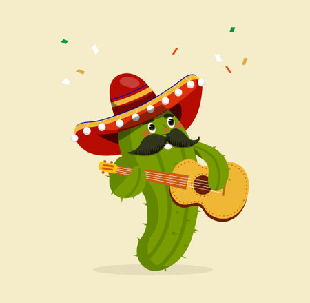 Cinco de Mayo conceptのイラスト素材