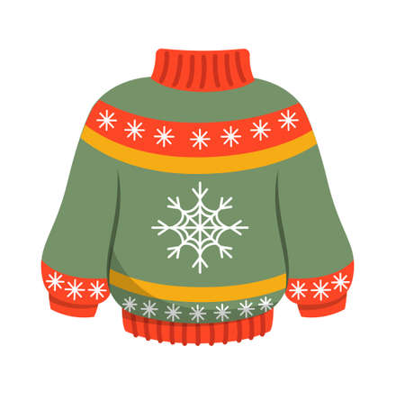 Colorful Christmas Stickerのイラスト素材