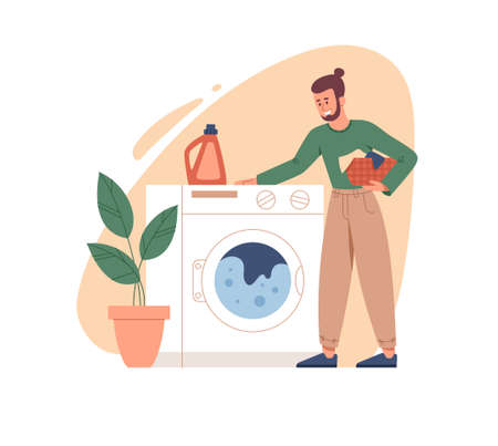 Clothing care conceptのイラスト素材