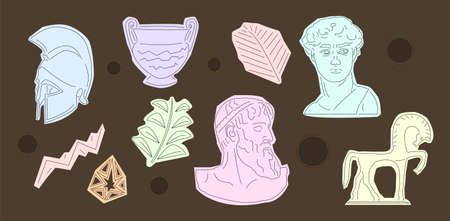 Antique statues set