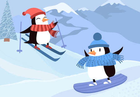 Penguins by skiのイラスト素材