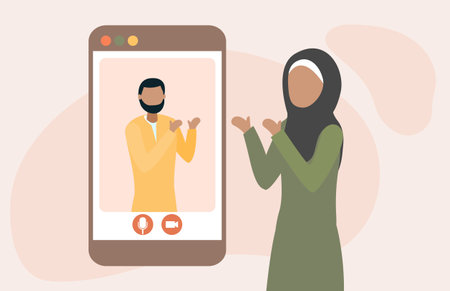 Islamic people pictureのイラスト素材