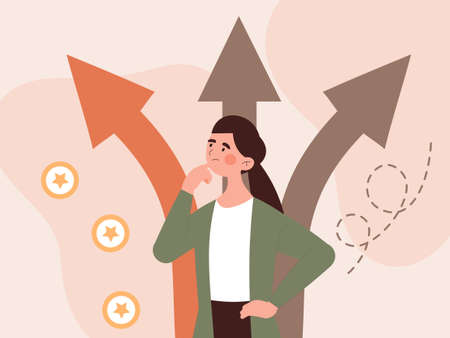 Concept of various pathsのイラスト素材