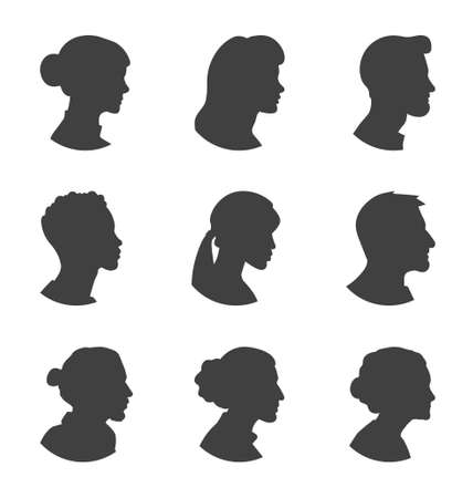 Set of silhouetteのイラスト素材