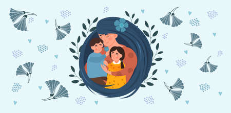 Mothers Day cardのイラスト素材