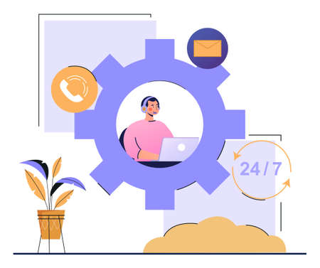 Concept of servicesのイラスト素材