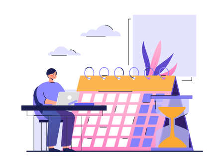 Concept of deadlineのイラスト素材