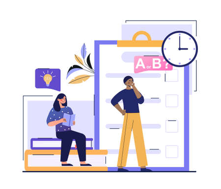 Exams and testのイラスト素材