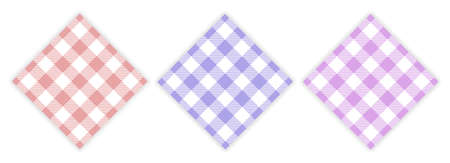 Gingham pattern set