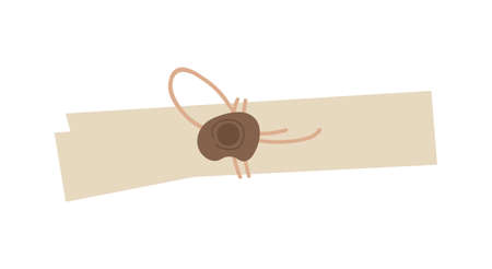 Ancient scroll iconのイラスト素材