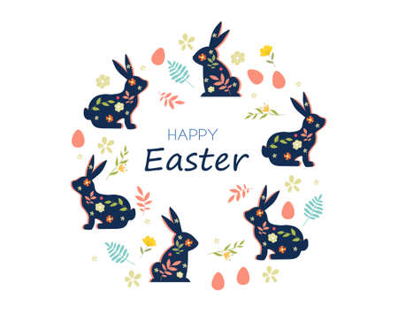 Happy Easter circle