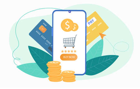 Online shopping conceptのイラスト素材