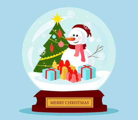 Christmass glass ballのイラスト素材