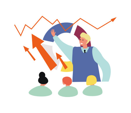 Man reads lectureのイラスト素材