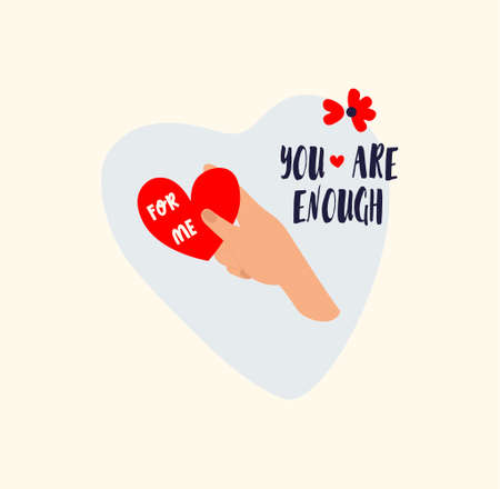 Hand with heartのイラスト素材