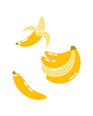 Set of bananasのイラスト素材