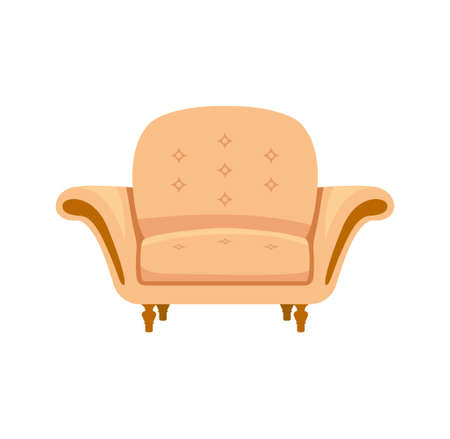 Living room furniture conceptのイラスト素材