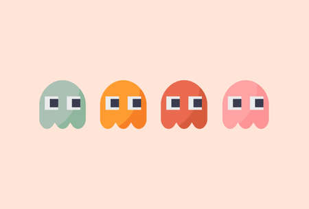 Retro game conceptのイラスト素材