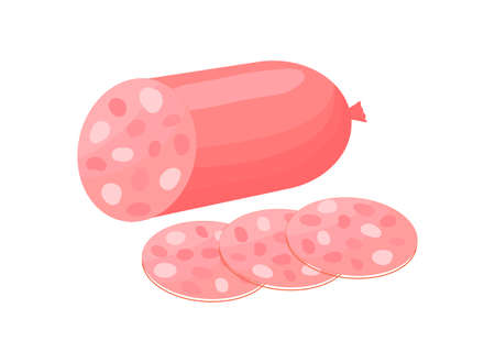 Meat semi finished product conceptのイラスト素材