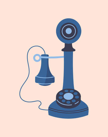 Retro phone conceptのイラスト素材