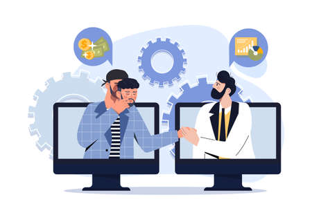 Concept of cybersecurityのイラスト素材