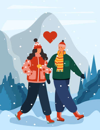 Couple in loveのイラスト素材