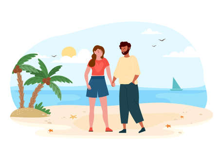 People on dateのイラスト素材