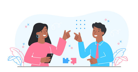 Concept of gesturesのイラスト素材