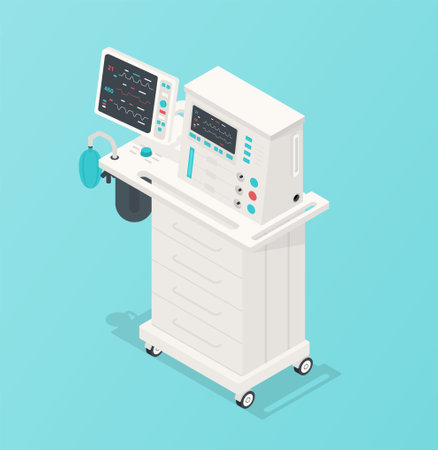 Anesthesia machine conceptのイラスト素材
